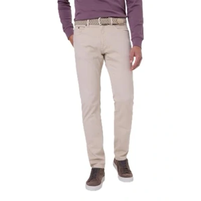 Abbildung von Pierre Cardin Herren Denim PC Lyon Männer Hose Tapered Fit Brown Rice 8148 1116 32W 30L