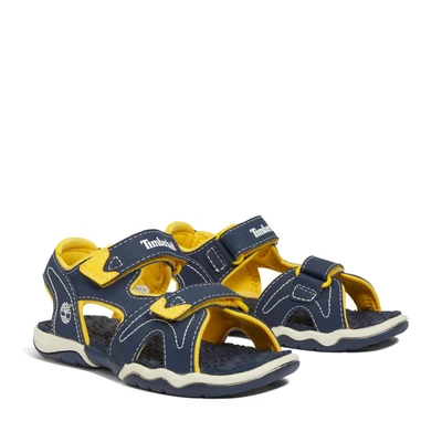 Abbildung von Timberland Adventure Seeker 2 Strap Trekkingsandale für Kinder, Größe: 31, Navy/yellow Schuhe