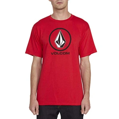 Abbildung von Volcom Herren Crisp Stone Kurzarm T Shirt, rot, Mittel