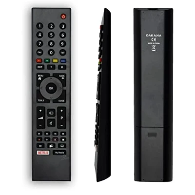 Abbildung von Dakana Ersatz Fernbedienung für Grundig TP1187R 5 Receiver RC3214801 03 Fernseher TV Remote Control vorkonfiguriert und sofort einsatzbereit