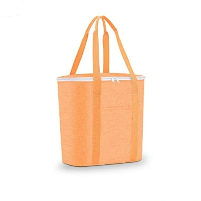 Abbildung von reisenthel thermoshopper Kühltasche für den Einkauf oder das Picknick mit 2 Trageriemen Aus wasserabweisendem Material, Couleur:twist apricot