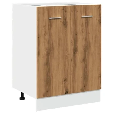 Abbildung von vidaXL Unterschrank Artisan Eiche 60x46x81,5 cm Holzwerkstoff