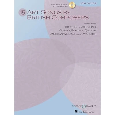 Abbildung von 15 Art Songs by British Composers: tiefe Stimme und Klavier. tief.