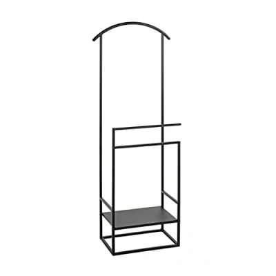 Abbildung von HAKU Möbel Herrendiener schwarz, Metall Maße: B 47 cm x H 128 T 26 cm, Style: Modern