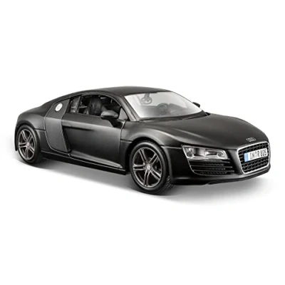 Abbildung von Maisto® Sammlerauto Dull Black Collection, Audi R8, 1:24, schwarz, Maßstab aus Metallspritzguss