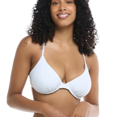 Abbildung von Body Glove Damen Smoothies Solo Solid Underwire D, Dd, E, F Cup Top Swimsuit Bikini, Schneeweiß, G EU