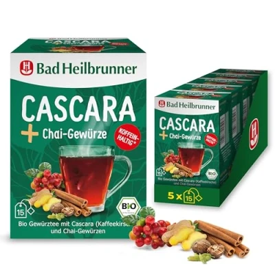 Abbildung von Bad Heilbrunner Bio Cascara+ Chai Gewürze (5 x 15 Filterbeutel)