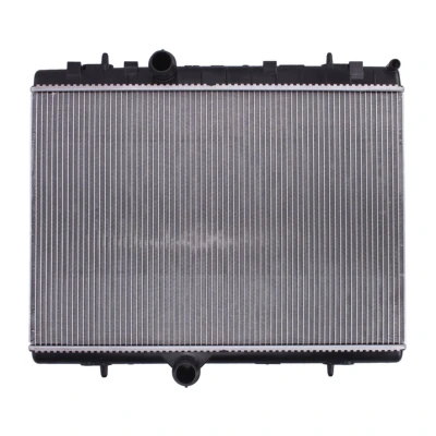 Abbildung von VALEO 735630 Kühler, Motorkühlung Aluminium 379 558 27 Kühlrippen gelötet CITROËN: Berlingo II, DS4 Schrägheck, DS5 PEUGEOT: 5008 I