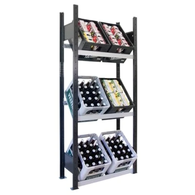 Abbildung von Schulte Getränkekistenregal 37001 S 180x75x30cm