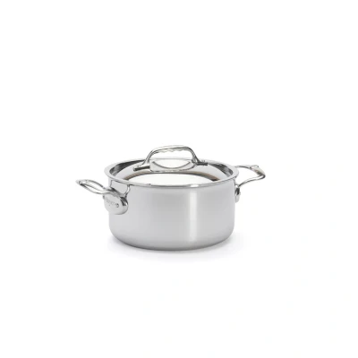 Abbildung von de Buyer AFFINITY 5 lagiger Edelstahltopf mit Edelstahldeckel 20 cm 3742.20