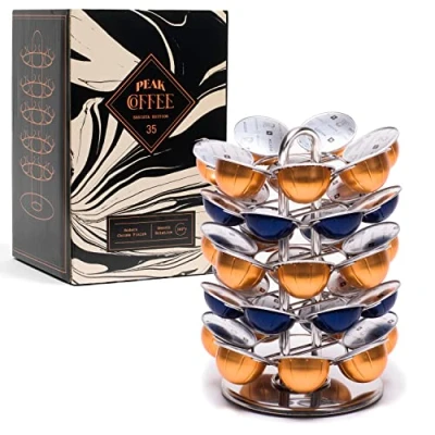 Abbildung von Peak Coffee Kompatibel mit Nespresso Vertuo 35 Kapselhalter Kapselständer für Vertuoline Kapseln
