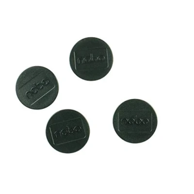 Abbildung von Nobo Magnete für magnetisches Whiteboards, 4 Stück, 38 mm, Schwarz, 1901630