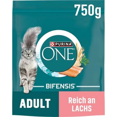 Abbildung von Purina One Bifensis Adult Reich an Lachs