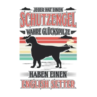 Abbildung von English Setter Notizbuch: Schutzengel Englischer / 6x9 Zoll 120 karierte Seiten