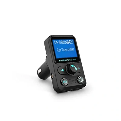 Abbildung von Energy Sistem Car Transmitter FM Xtra (FM zum Musikhören im Auto, 1,4&quot; LCD, Bluetooth®, microSD, Ordner Navigation, USB MP3, Sprachsteuerung) Schwarz