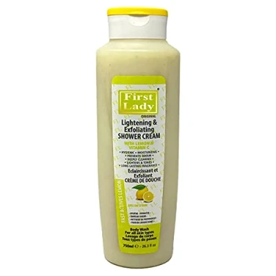 Abbildung von First Lady Lemon Skin Aufhellung &amp; Peeling Duschcreme, 750 ml, mit Vitamin C