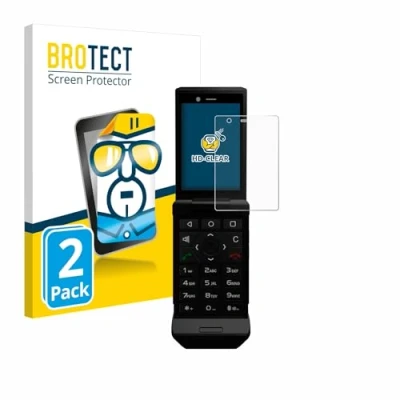 Abbildung von BROTECT (2 Stück Schutzfolie für Caterpillar Cat S22 Flip Displayschutz Folie Ultra Klar