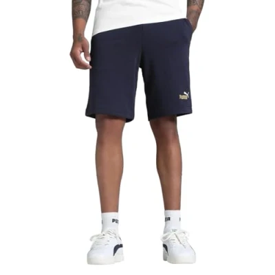 Abbildung von PUMA Herren ESS 2 Color No. 1 Logo Shorts 10&quot; TR Gestrickte Shorts, New Navy,