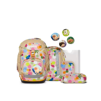 Abbildung von ergobag Schulrucksack Set Flower Powbär pack Beige