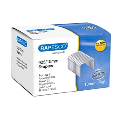 Abbildung von Rapesco S92310Z3 923/10mm, Typ 23 verzinkte Heftklammern, 4000 Stück