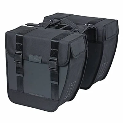 Abbildung von Basil Unisex Erwachsene Tour Mik Gepäckträgertaschen, Schwarz, 34x14x34cm
