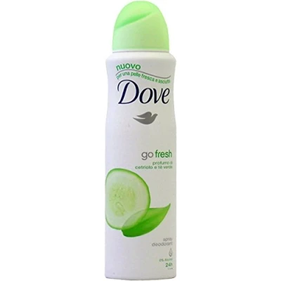 Abbildung von 12x Dove Go Fresh anti traspirant Gurke Grüner Tee deo spray deodorant 150ml
