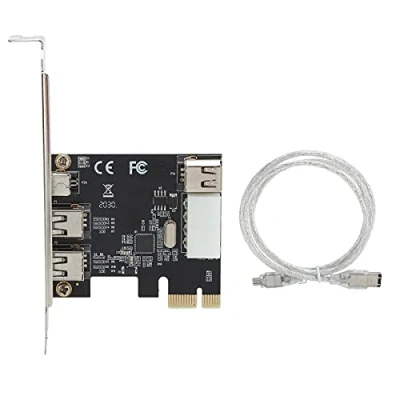 Abbildung von 3 Port PCI E Capture Card 1394 Schnittstellenkonvertierung HD Video Adapter Controller PCIE FireWire Karte für Win Me/Win 2000/Windows XP/VISTA/WIN7/WIN8/WIN10