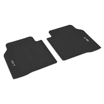 Abbildung von Volkswagen 14B06151282V Gummi Fußmatten Premium Allwettermatten 2X Gummimatten hinten, schwarz, mit ID.7 Schriftzug