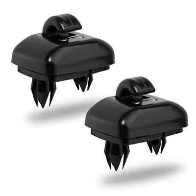 Abbildung von Swgaunc 2 Stück Sonnenblenden Clip Haken, kompatibel mit Audi A1 A3 A4 A5 8E0 857 562 Auto Sonnenhalterung, Aufhänger für Q3 Q5 8E0857562 8U0857562A (Schwarz)