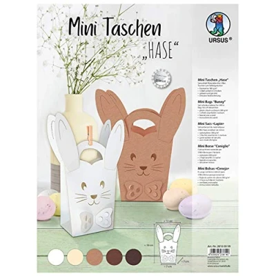 Abbildung von Ludwig Bähr Bastel Set Mini Taschen Hase VE=5 Stück