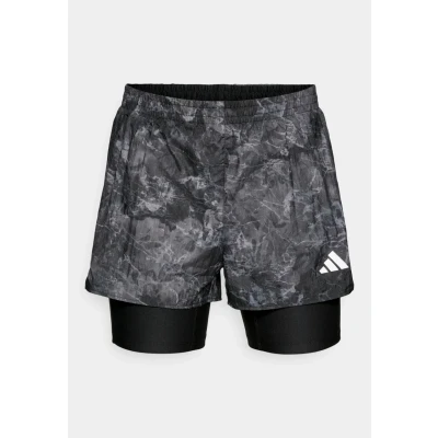 Abbildung von adidas Damen Own The Run Spray Dye 2in1 Short, Grey Four/Black, XS