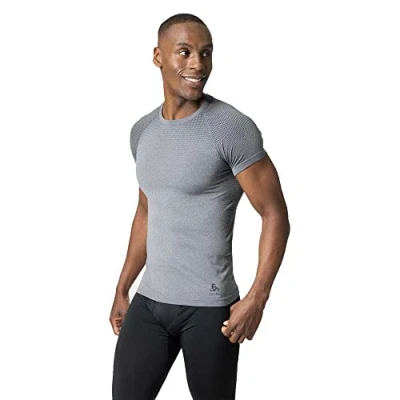 Abbildung von ODLO BL CREW NECK SS Performance Light ECO Tshirt basic, Herren, Größe: 42/44, Grey melange