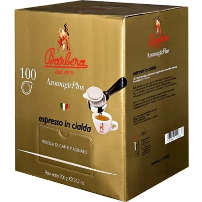Abbildung von Caffè Barbera Aromagic Plus 100 biologisch abbaubare Pads ESE System Gemahlene Kaffeemischung Aromatisch