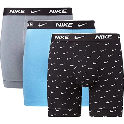Abbildung von Nike Underwear Brief 3 PACK Panties, Herren, Größe: XS, Print/grey/uni blue