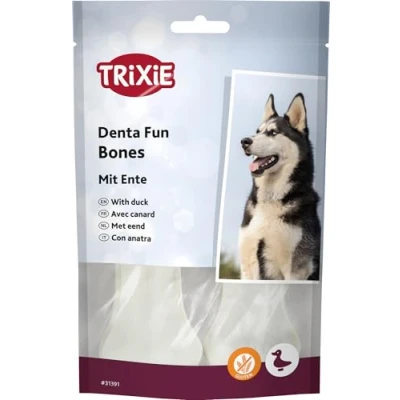 Abbildung von Trixie DentaFun Kauzähne mit Entenfüllung, 10 cm, 2 Stück/70 g (6 pk/ps)