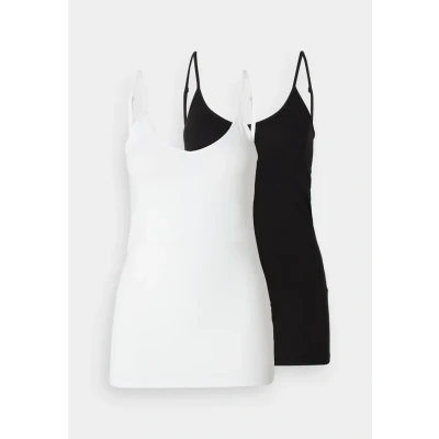 Abbildung von Vero Moda Tall Vmmaxi MY SOFT Singlet 2 PACK Top, Damen, Größe: XS, Black/bright white