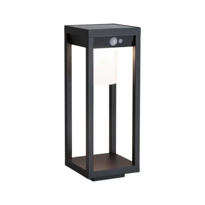 Abbildung von Paulmann LED Gartenstrahler &quot;Solar Lichtobjekt Marisol IP44 3000K 350lm Schwarz&quot;, 1 flammig, Bewegungsmelder