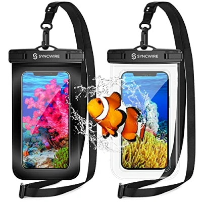 Abbildung von SYNCWIRE wasserdichte Schutzhülle für Smartphone [2 Stück] Tasche IPX8 Touch Sensitiv iPhone 13 Pro Max, 12, 11 Pro, XS XR, XS, X,7 8, Samsung S21/S20/S10, Huawei P30 7