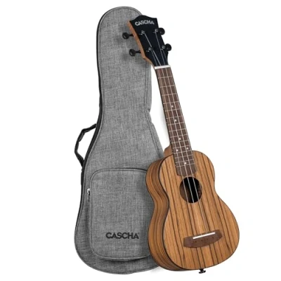 Abbildung von Cascha Soprano Ukulele Zebra Wood Sopran Natural
