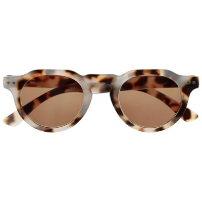 Abbildung von OPULIZE RIO Sonnenlesebrille Rahmen Oben Flach UV400 Sonnenschutz Braunes Schildpatt Damen Herren Federscharniere S53 2 +2.50