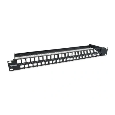 Abbildung von Equip 769258 48 Port Keystone Cat.6 Ungeschirmtes Patchpanel, Schwarz