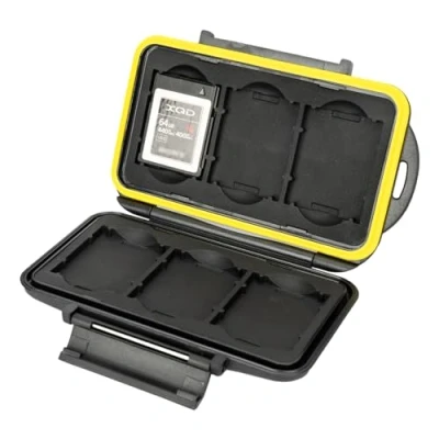 Abbildung von JJC Multi Memory Card Case Stark und Starr Speicherkarten Schutzbox für 6 x XQD CFexpress Speicherkarte Typ B Karten