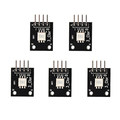 Abbildung von HALJIA 5 Stück SMD LED Modul ky 009 in 3 Farben RGB DC V, Kompatibel mit Arduino AVR PIC
