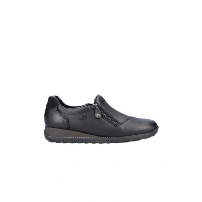 Abbildung von Rieker Slipper, Damen, Größe: 38, Black Leder