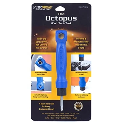 Abbildung von MusicNomad Equipment Care MN227 The Octopus 8 ’N 1 Tech Tool blau standart
