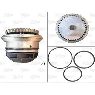 Abbildung von VALEO 506877 Wasserpumpe mit Dichtungen ohne Deckel VOLKSWAGEN: LT 28 35 II Bus, 46 Pritsche / Fahrgestell, 2 Kasten