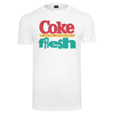 Abbildung von Merchcode COCA COLA 90&#039;S LOGO Tshirt print, Herren, Größe: Large, White