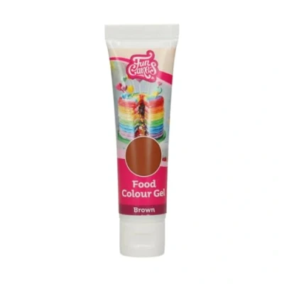 Abbildung von FunCakes Food Colour Gel Braun: Hochkonzentrierte Lebensmittelfarbe für Teig, Sahne, Fondant, Marzipan. Einfache Dosierung. Einzelne Tropfen, um lebendige Farben zu erzeugen. Halal. 30 g.