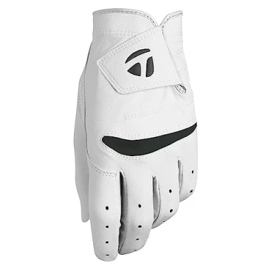 Abbildung von TaylorMade Unisex Jugend Stratus Junior Golf Handschuh, weiß, Größe M