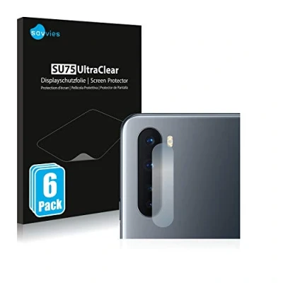 Abbildung von Savvies 6 Stück Schutzfolie für OnePlus Nord (NUR Kameraschutz) Displayschutz Folie Ultra Transparent
